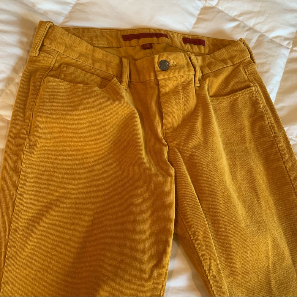 Banana Republic Corduroy Pants Womens Size 6/28 Mustard Yellow 90’s Pants